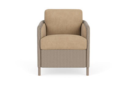 Lloyd Flanders Visions Dining Set in French Beige with Hayden Sand fabric