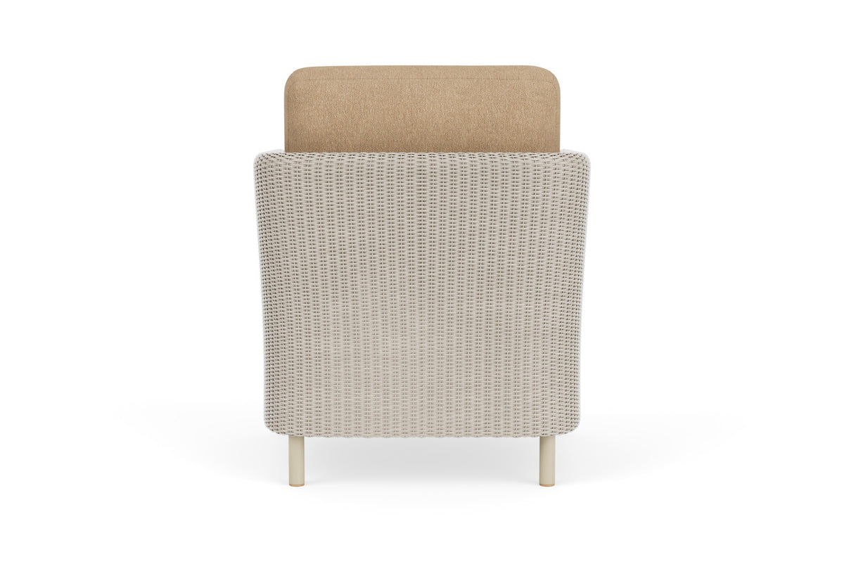 Lloyd Flanders Visions Dining Armchair in Linen with Hayden Sand fabric, view 7