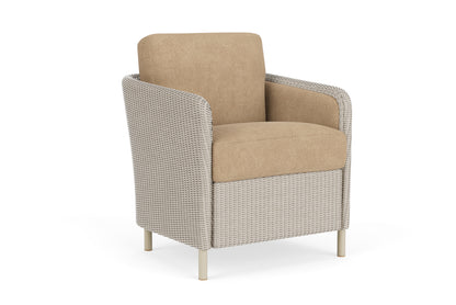 Lloyd Flanders Visions Dining Armchair in Linen with Hayden Sand fabric, view 2