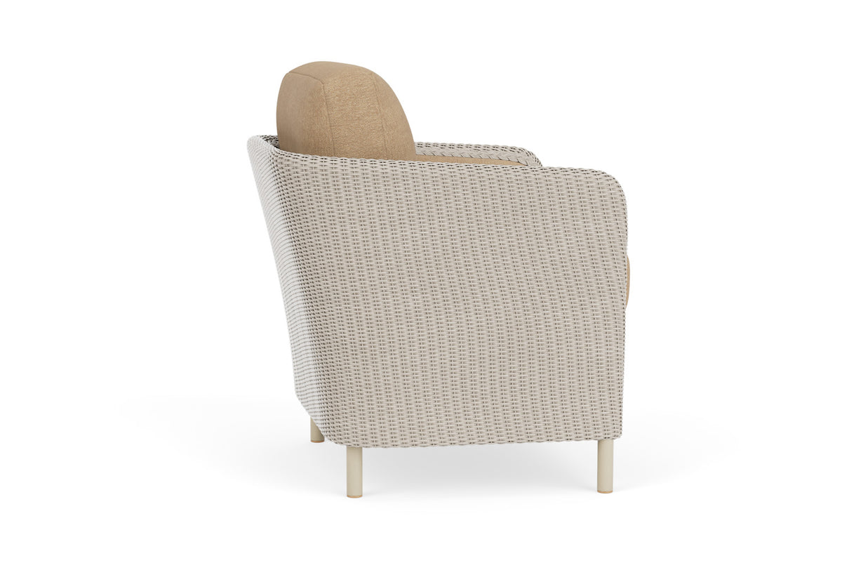 Lloyd Flanders Visions Dining Set in Linen with Hayden Sand fabric, view 5