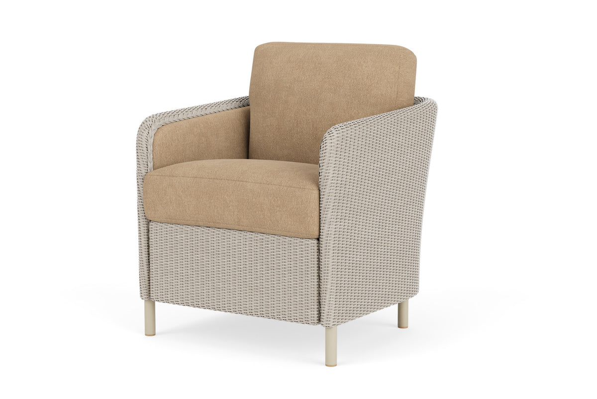 Lloyd Flanders Visions Dining Set in Linen with Hayden Sand fabric, view 10