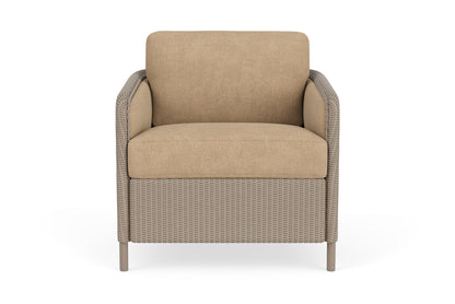 Lloyd Flanders Visions Lounge Chair in French Beige with Hayden Sand fabric
