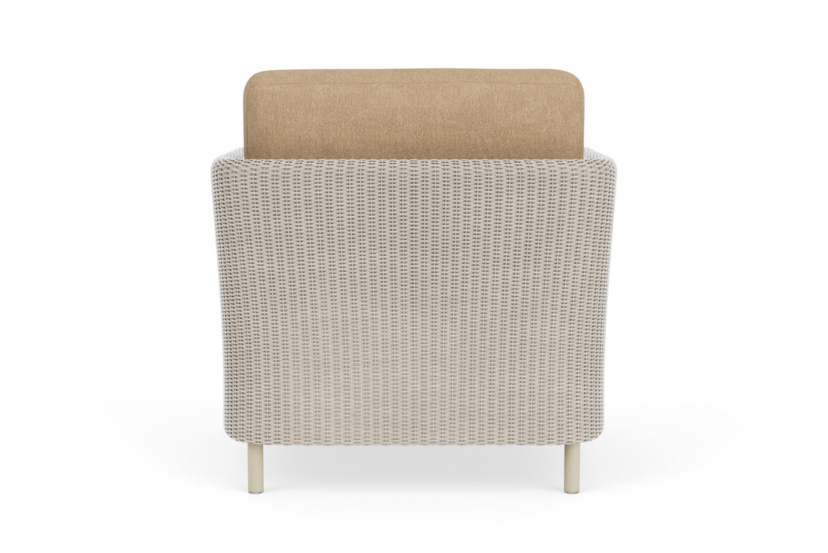 Lloyd Flanders Visions Lounge Chair in Linen with Hayden Sand fabric, view 7