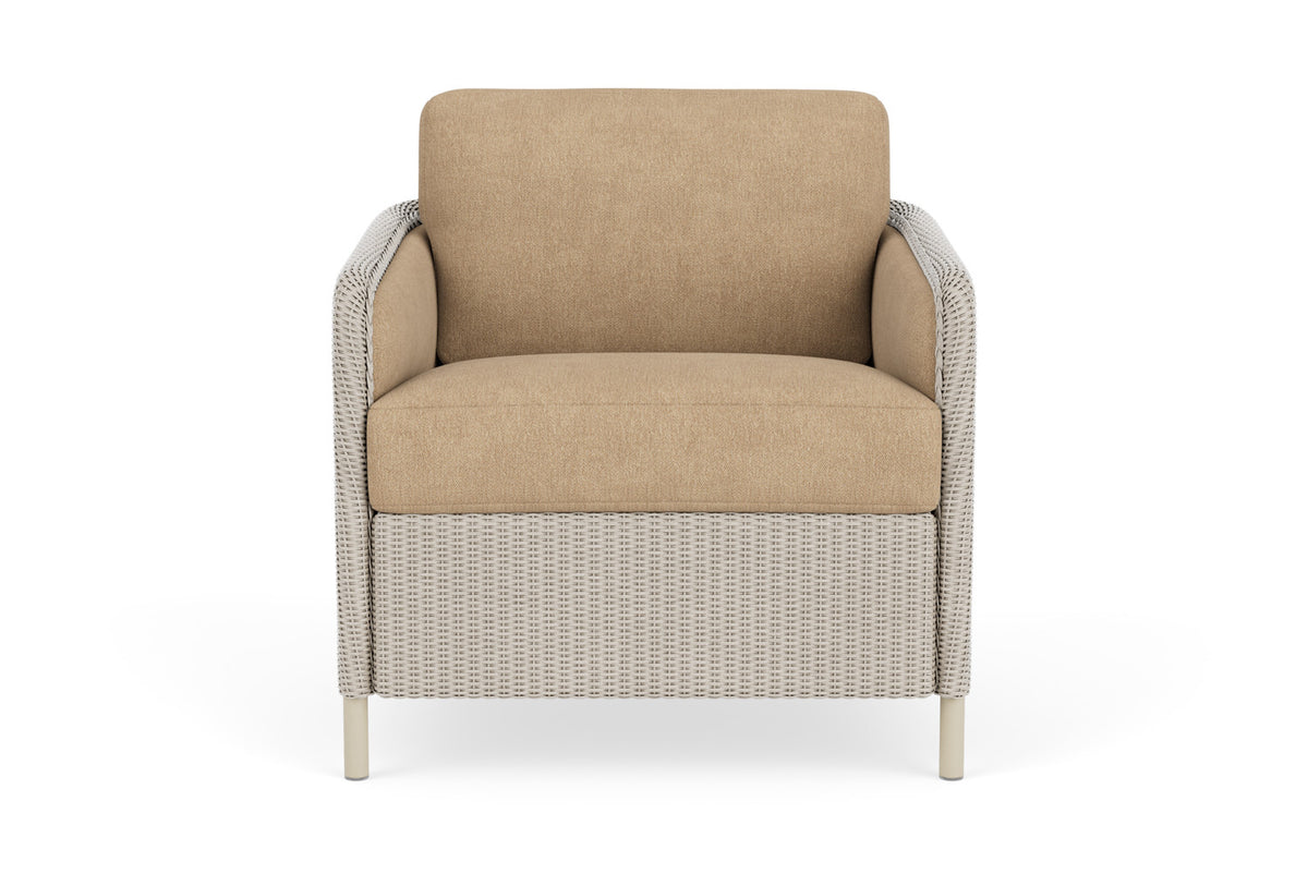 Lloyd Flanders Visions Lounge Chair in Linen with Hayden Sand fabric