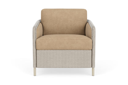 Lloyd Flanders Visions Lounge Chair in Linen with Hayden Sand fabric