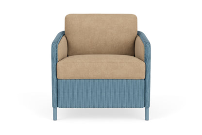 Lloyd Flanders Visions Lounge Chair in Stillwater with Hayden Sand fabric