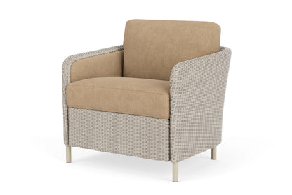 Lloyd Flanders Visions Lounge Chair in Linen with Hayden Sand fabric, view 10
