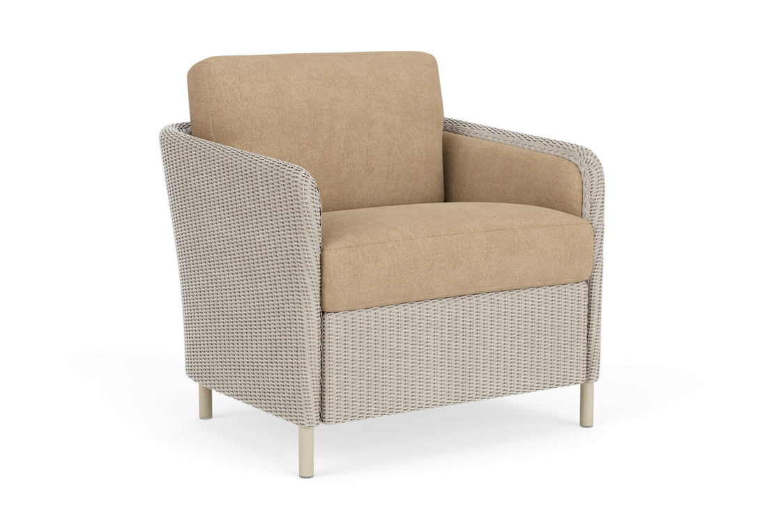 Lloyd Flanders Visions Lounge Chair in Linen with Hayden Sand fabric, view 2