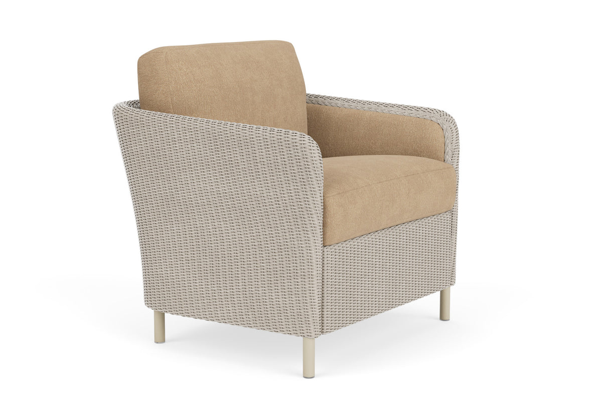 Lloyd Flanders Visions Lounge Chair in Linen with Hayden Sand fabric, view 3