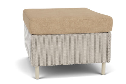 Lloyd Flanders Visions Ottoman in Linen with Hayden Sand fabric, view 5