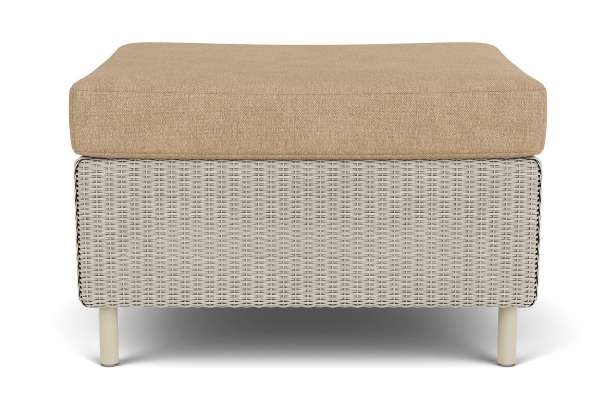 Lloyd Flanders Visions Ottoman in Linen with Hayden Sand fabric, view 7