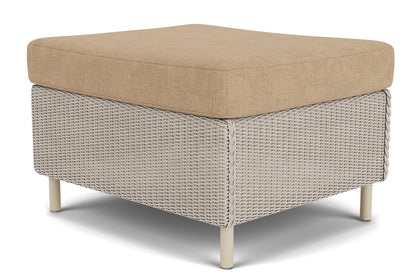 Lloyd Flanders Visions Ottoman in Linen with Hayden Sand fabric, view 6