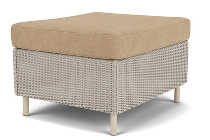 Lloyd Flanders Visions Ottoman in Linen with Hayden Sand fabric, view 8