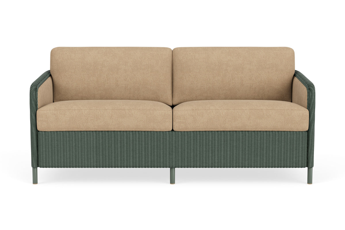 Lloyd Flanders Visions Sofa in Spruce with Hayden Sand fabric