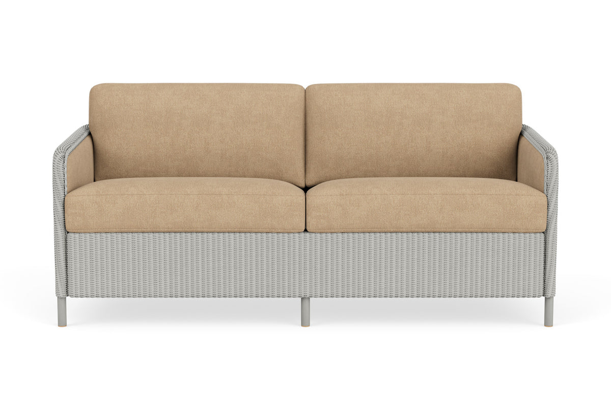 Lloyd Flanders Visions Living Room Set in Platinum with Hayden Sand fabric