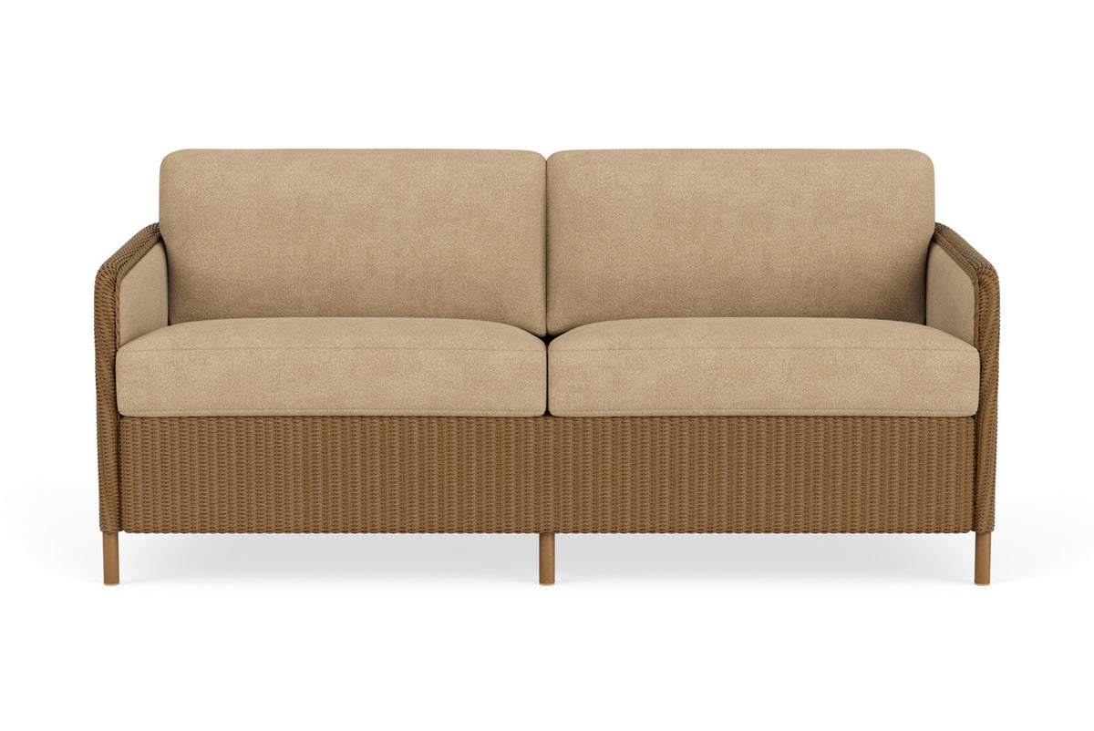 Lloyd Flanders Visions Sofa in Hickory with Hayden Sand fabric