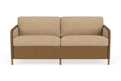 Lloyd Flanders Visions Sofa in Hickory with Hayden Sand fabric
