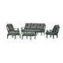 POLYWOOD Prairie 6-Piece Lounge Sofa Set in Green