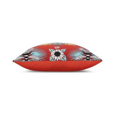 Elaine Smith Tropical Bee Red outdoor pillow, red - view 12