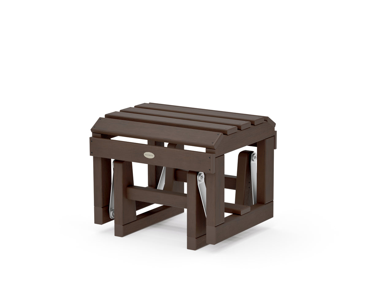POLYWOOD Classic Adirondack Glider Ottoman in Kona