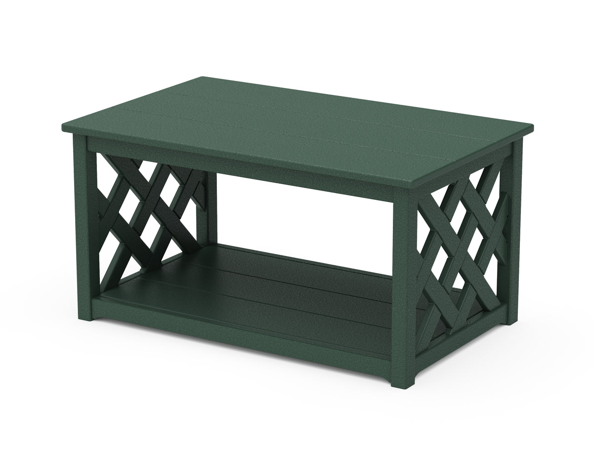 POLYWOOD Wovendale Coffee Table in Green