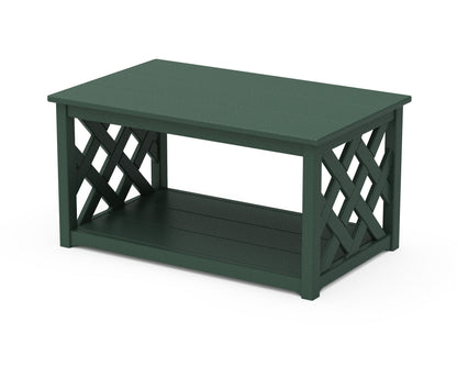 POLYWOOD Wovendale Coffee Table in Green