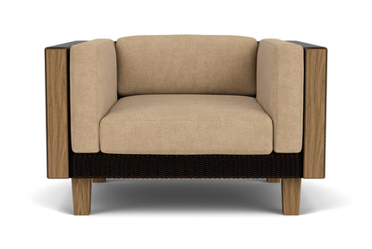 Lloyd Flanders Catalina Lounge Chair in Mink with Hayden Sand fabric