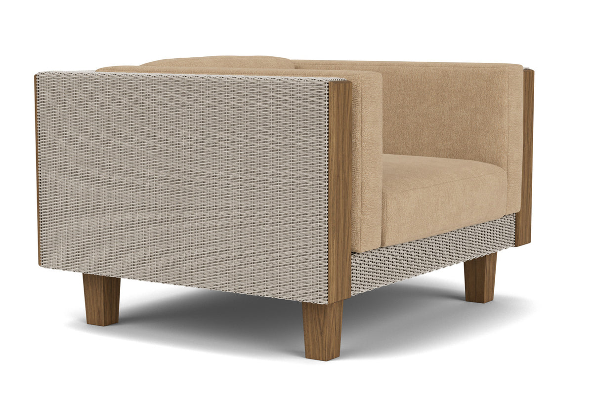 Lloyd Flanders Catalina Lounge Chair in Linen with Hayden Sand fabric, view 3