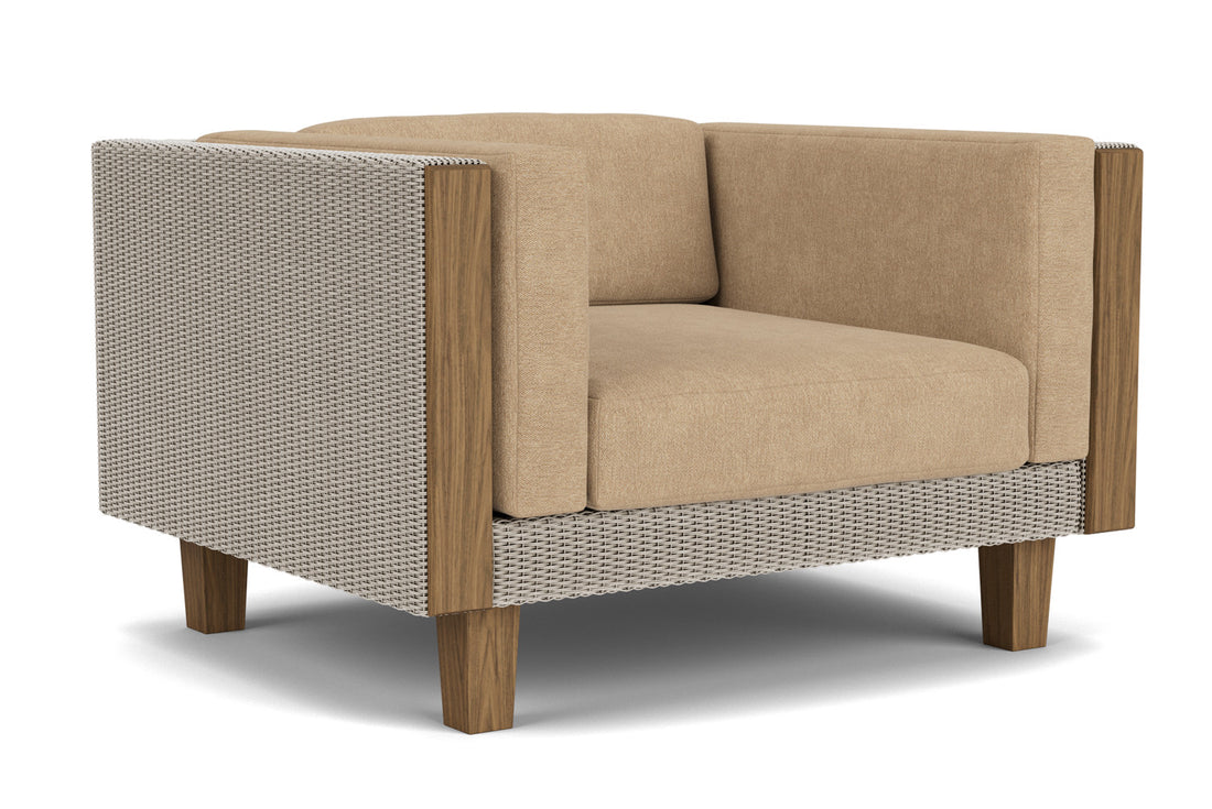 Lloyd Flanders Catalina Lounge Chair in Linen with Hayden Sand fabric, view 2