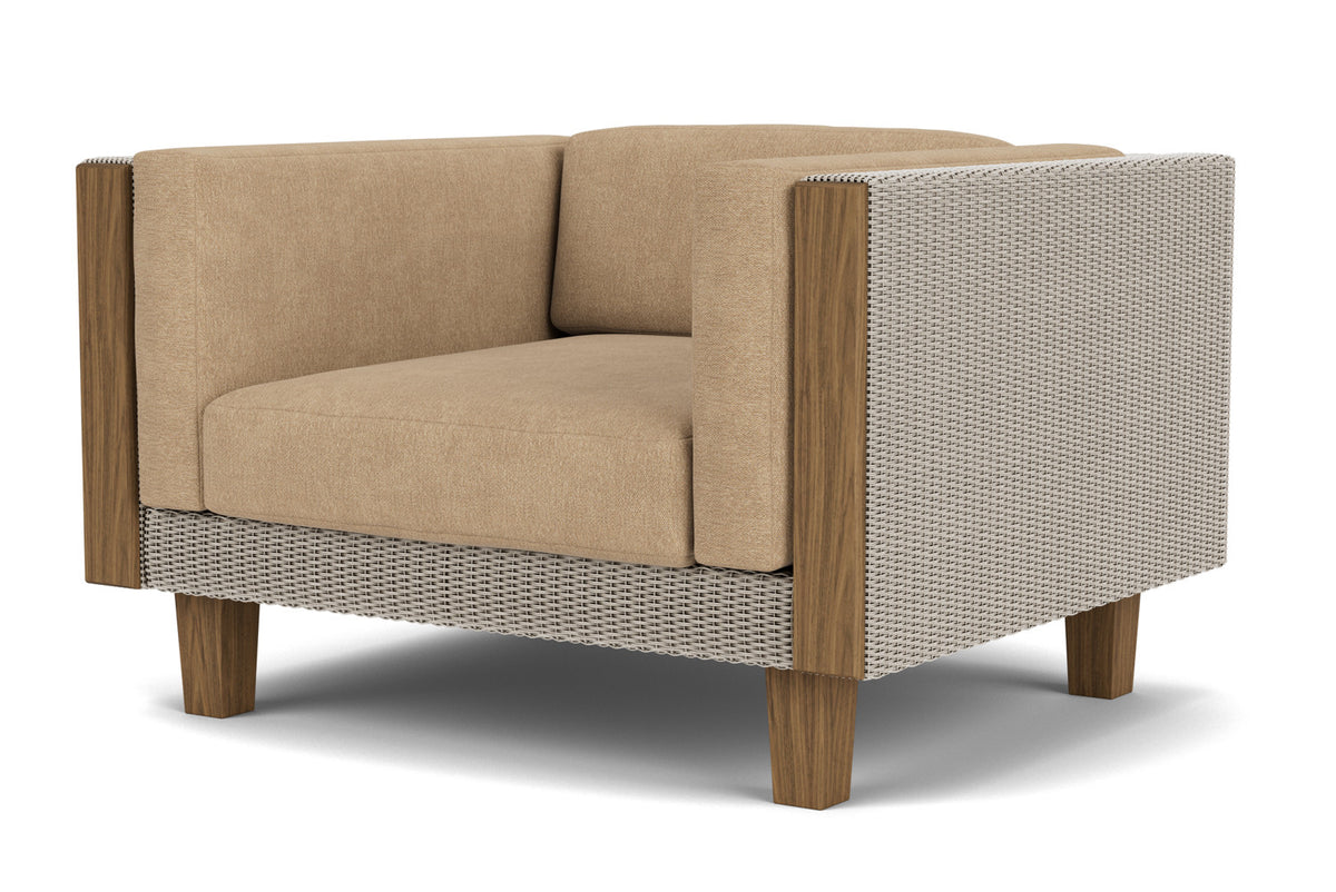 Lloyd Flanders Catalina Lounge Chair in Linen with Hayden Sand fabric, view 10