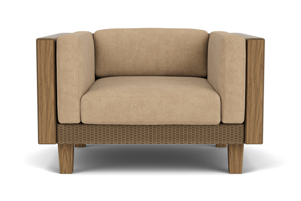 Lloyd Flanders Catalina Lounge Chair in Fawn with Hayden Sand fabric