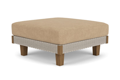Lloyd Flanders Catalina Ottoman in Linen with Hayden Sand fabric, view 6