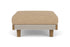 Lloyd Flanders Catalina Ottoman in Linen with Hayden Sand fabric