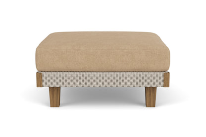 Lloyd Flanders Catalina Ottoman in Linen with Hayden Sand fabric, view 7