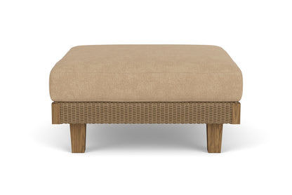 Lloyd Flanders Catalina Ottoman in Fawn with Hayden Sand fabric