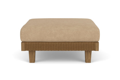 Lloyd Flanders Catalina Ottoman in Hickory with Hayden Sand fabric