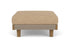 Lloyd Flanders Catalina Ottoman in French Beige with Hayden Sand fabric