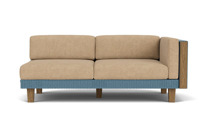 Lloyd Flanders Catalina L-Shaped Sectional in Stillwater with Hayden Sand fabric