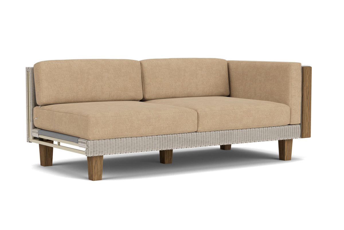 Lloyd Flanders Catalina L-Shaped Sectional in Linen with Hayden Sand fabric, view 2