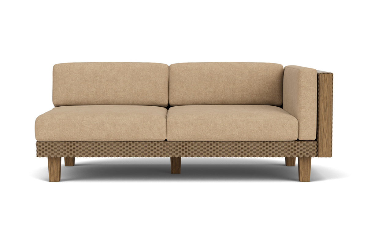 Lloyd Flanders Catalina L-Shaped Sectional in Fawn with Hayden Sand fabric
