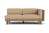 Lloyd Flanders Catalina L-Shaped Sectional in French Beige with Hayden Sand fabric