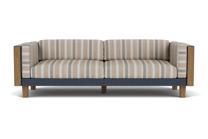 Lloyd Flanders Catalina Sofa in Denim Blue with Hayden Sand fabric