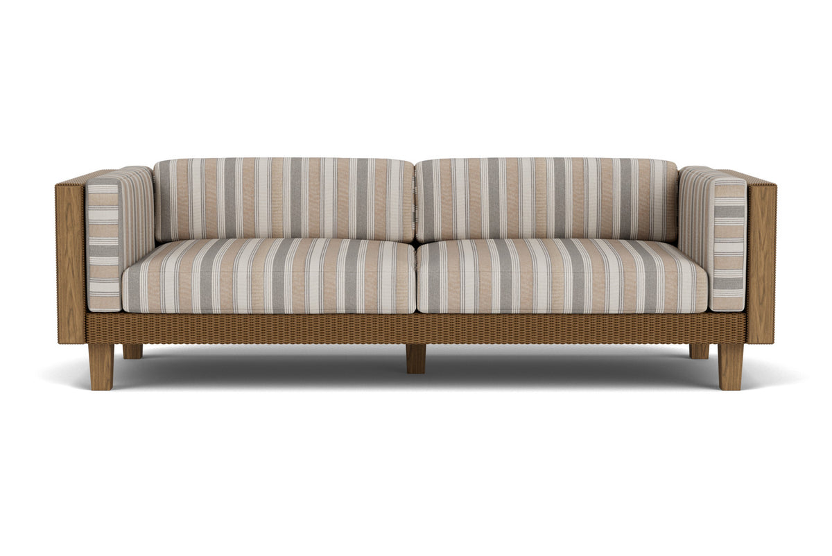 Lloyd Flanders Catalina Sofa in Hickory with Hayden Sand fabric