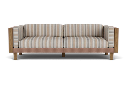 Lloyd Flanders Catalina Sofa in Rosewood with Hayden Sand fabric