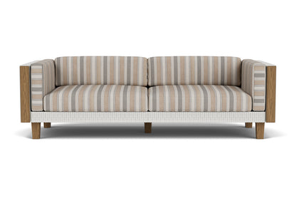 Lloyd Flanders Catalina Living Room Set in Matte White with Hayden Sand fabric