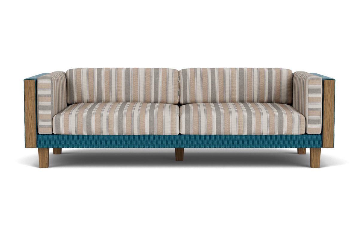 Lloyd Flanders Catalina Sofa in Peacock with Hayden Sand fabric