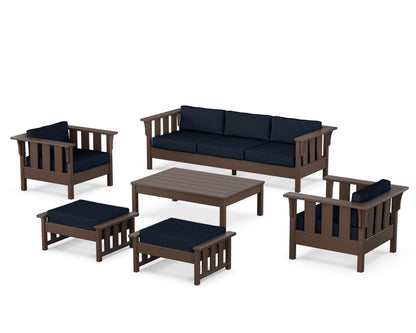 POLYWOOD Acadia 6-Piece Lounge Sofa Set