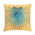 Elaine Smith Chameleon Lagoon 22x22 outdoor pillow, aqua and teal