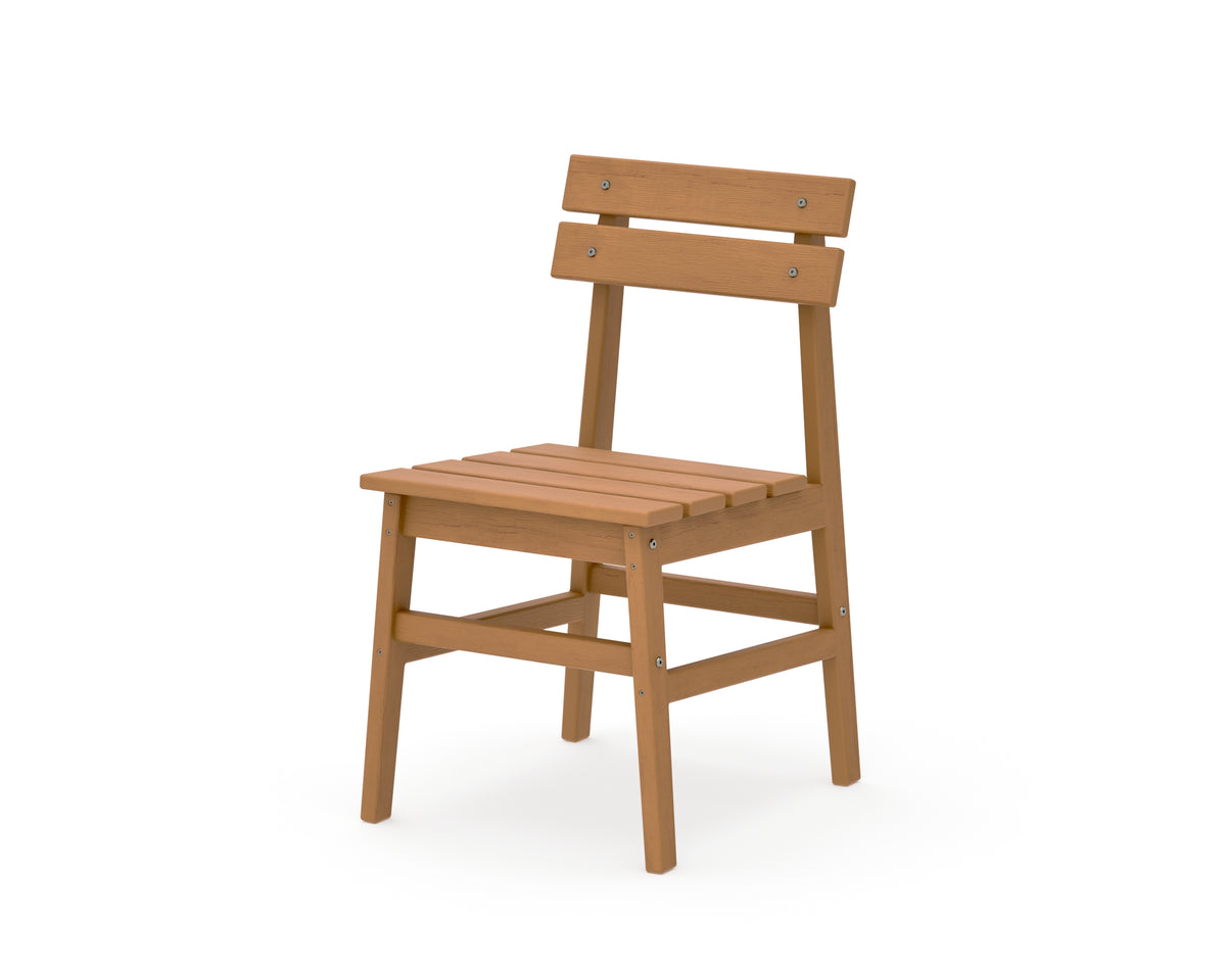 POLYWOOD Modern Studio Plaza Chair (Single) in Natural