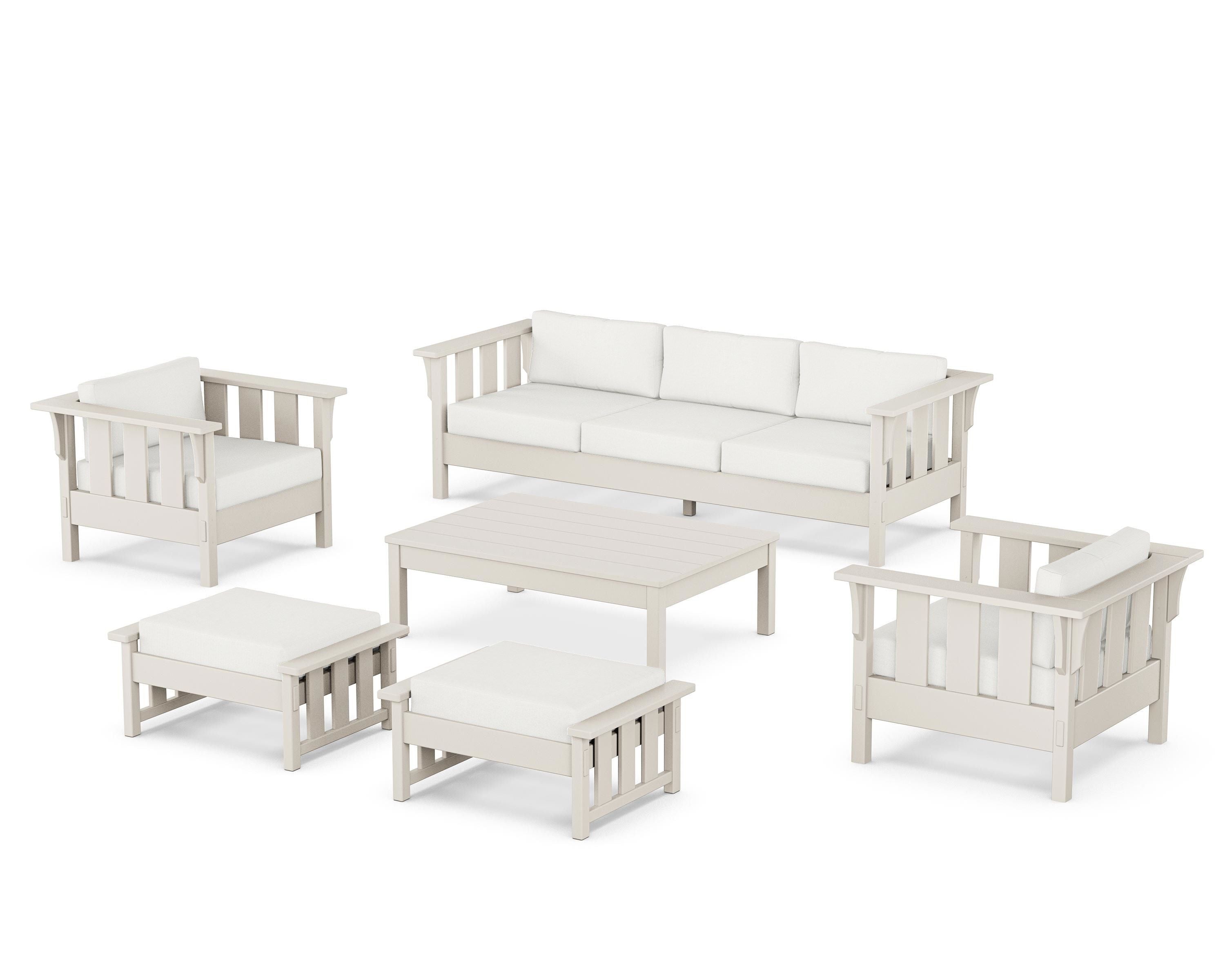 POLYWOOD Acadia 6-Piece Lounge Sofa Set